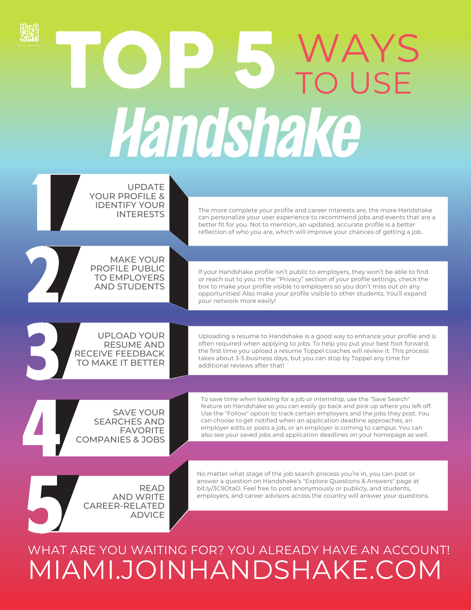 Make the Most of Handshake, Toppel Career Center